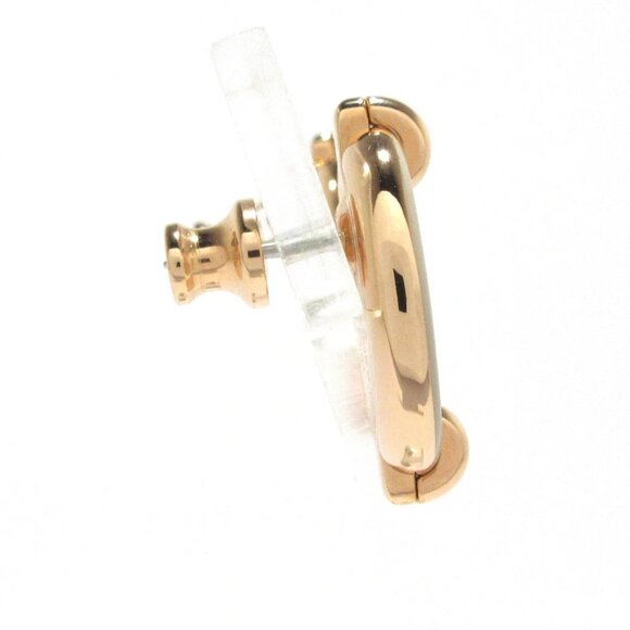 Auth HERMES Mini Mayon - Rose Gold Gray-Beige Hardware None Earrings - Picture 6 of 7